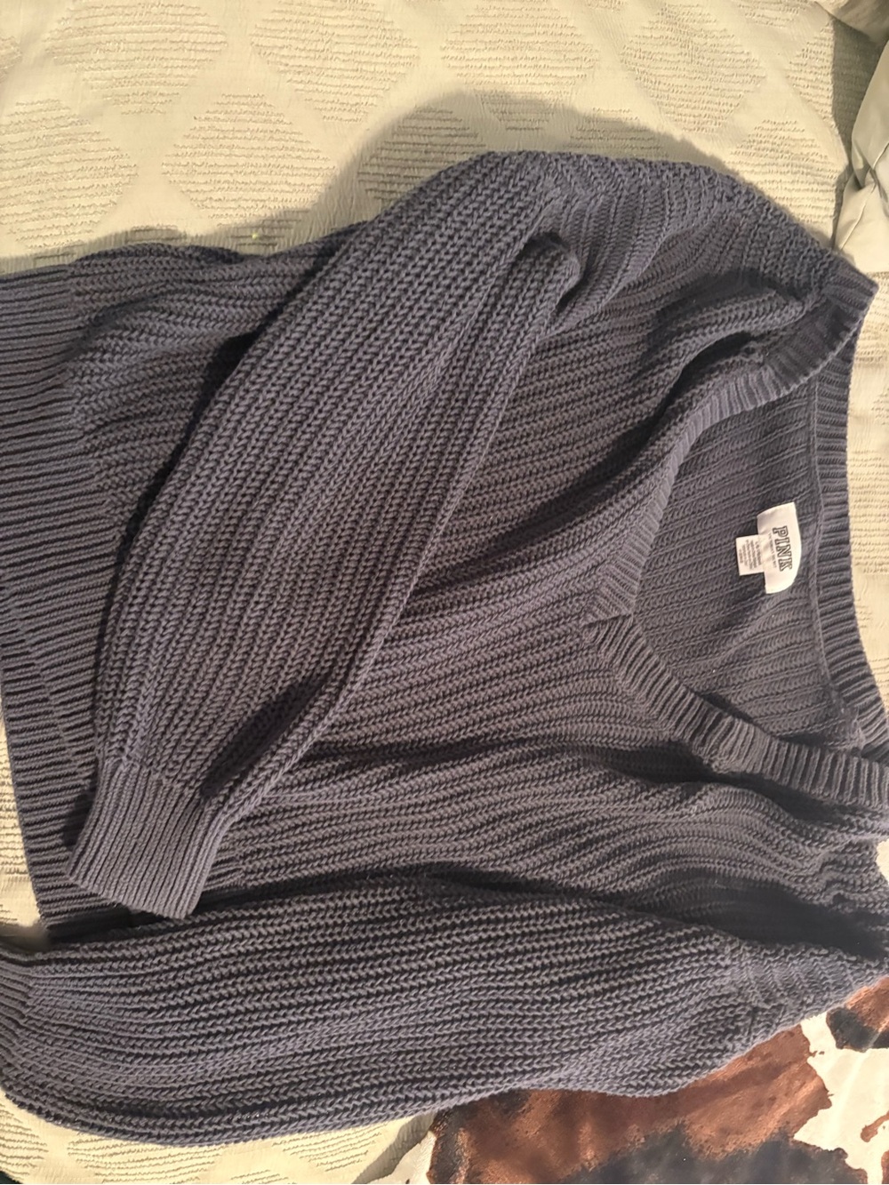 Pink Republic Men's Crewneck Sweater in Slate Blue